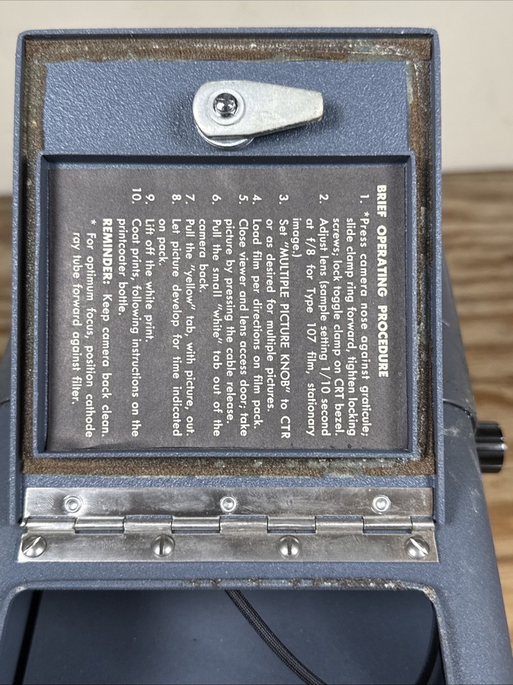 196a Oscilloscope Camera Hewlett Packard Vintage