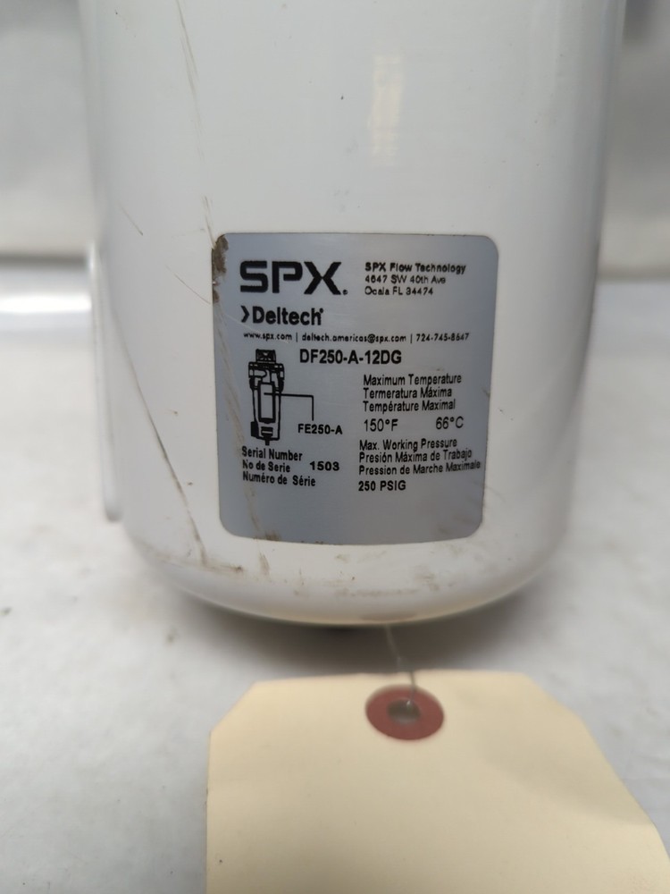 SPX DELTECH,DF250-A-12DG,COMPRESSED AIR FILTER PRE-OWNED
