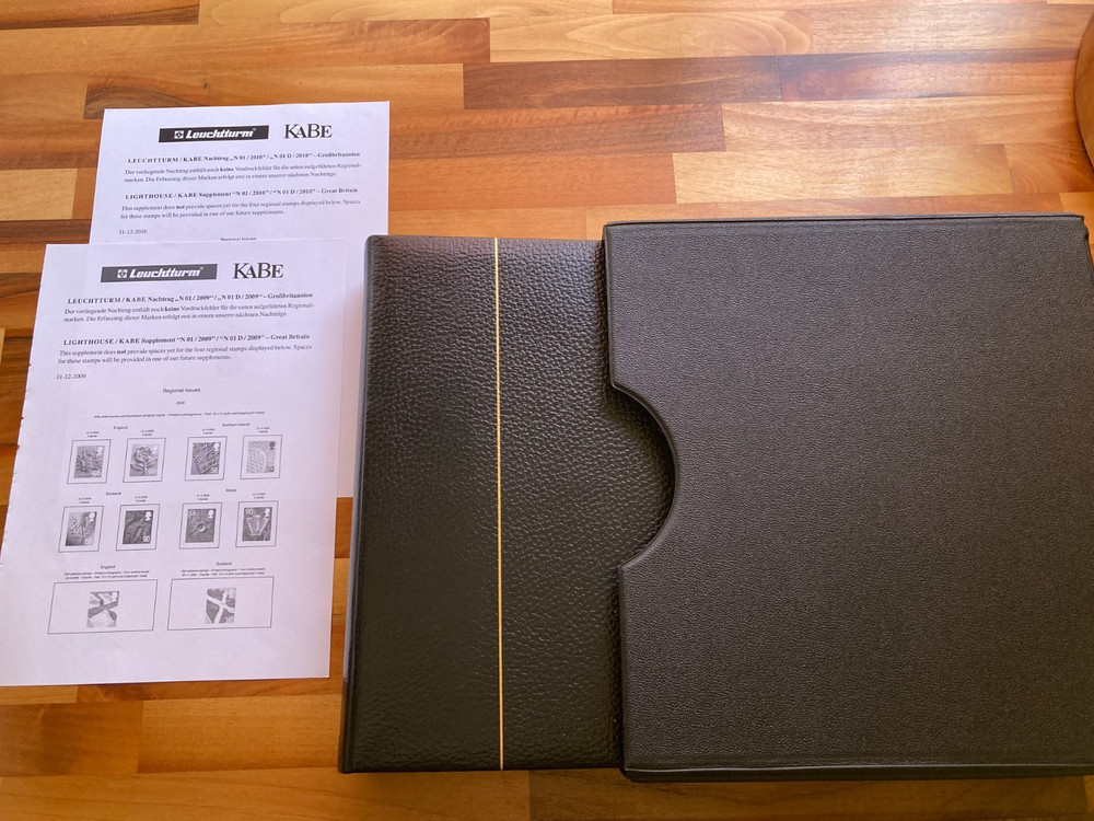 GB Lighthouse Leuchtturm Kabe Album, Slipcase & Hingeless Definitives Pages