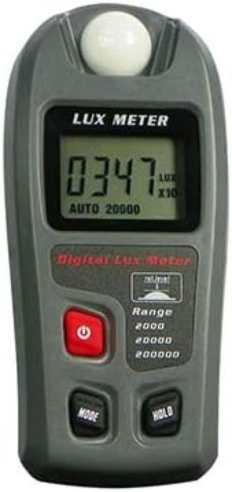 Compact Light Meter with Auto/Manual Range - Ideal for Home & Office Lighting