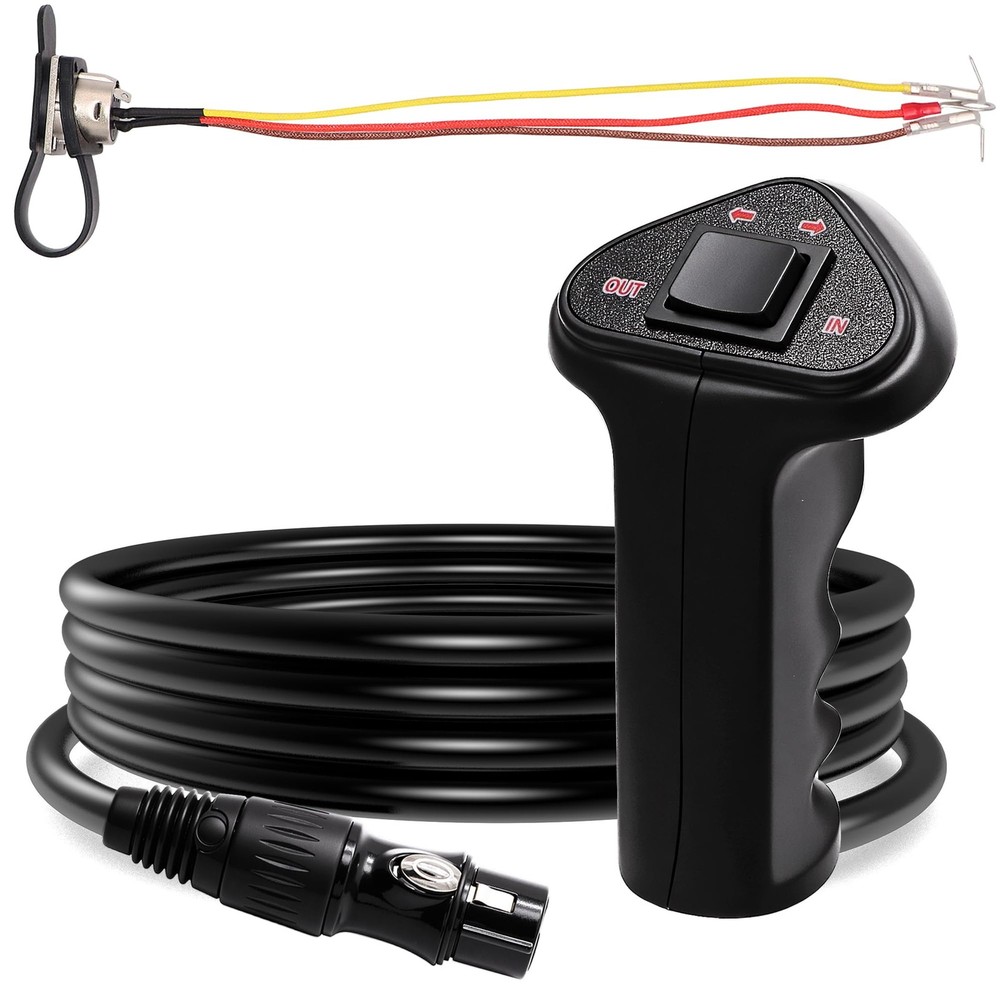 12V 500A 12000Lb Winch Hand Wired Remote Controller Kit with Control Socket A...