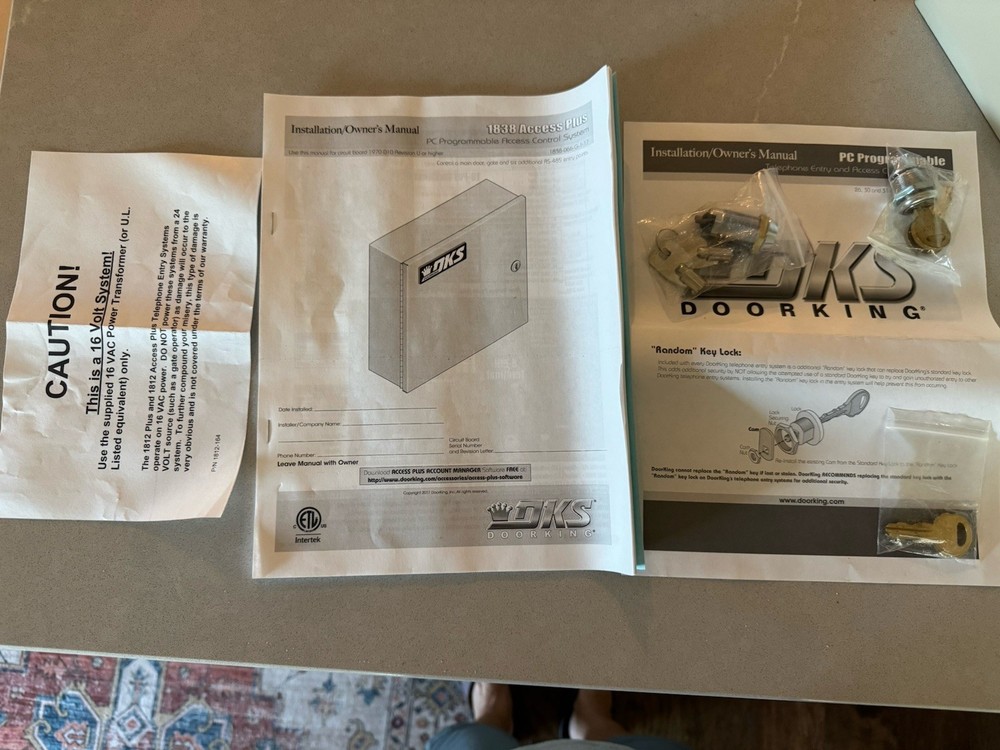 Doorking 1838-095 Access Plus Multi-Entry Door Controller