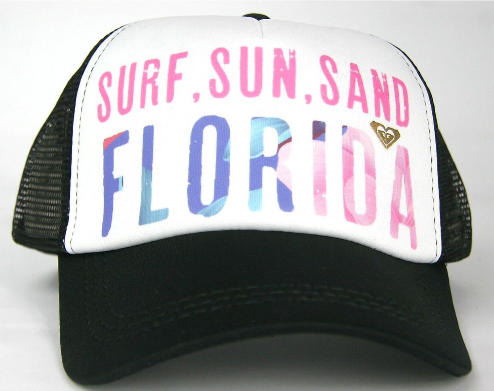 Roxy Snapback Cap Surf Sun Sand Florida Roxy Roxy Hat Beach Surf Roxy Trucker