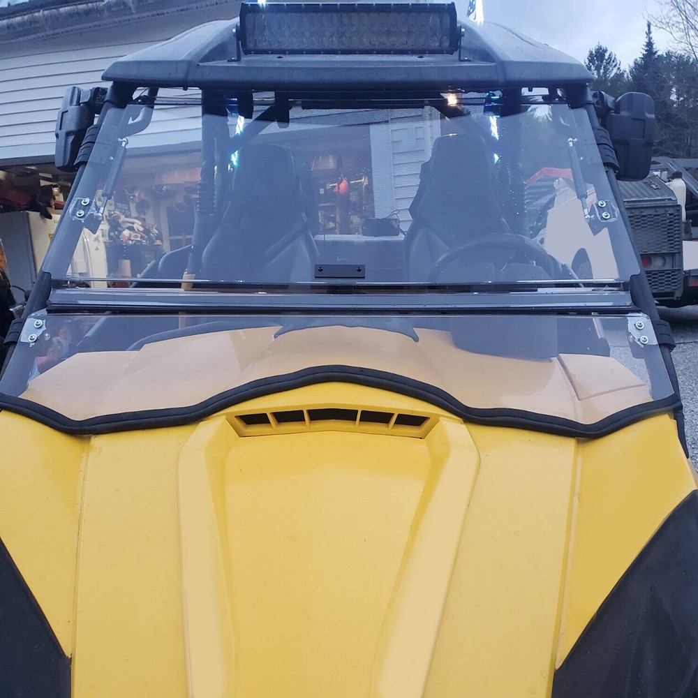 For 2011-2020 Can-Am Commander 800 / 1000/MAX Scratch Resistant Flip Windshield