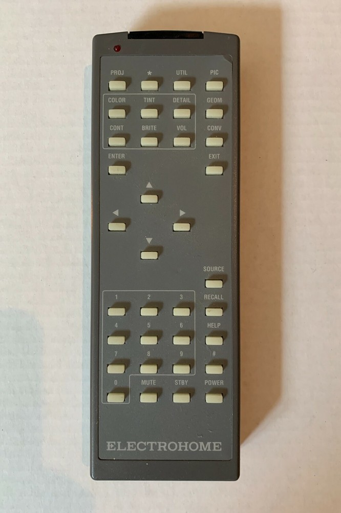 ELECTROHOME PROJECTOR REMOTE CONTROL