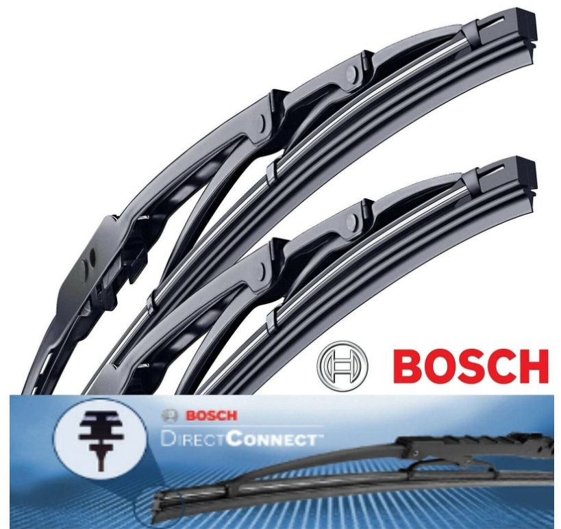 SET OF 2 BOSCH DIRECT CONNECT WIPER BLADES size 26 / 16 Front Left and Right.