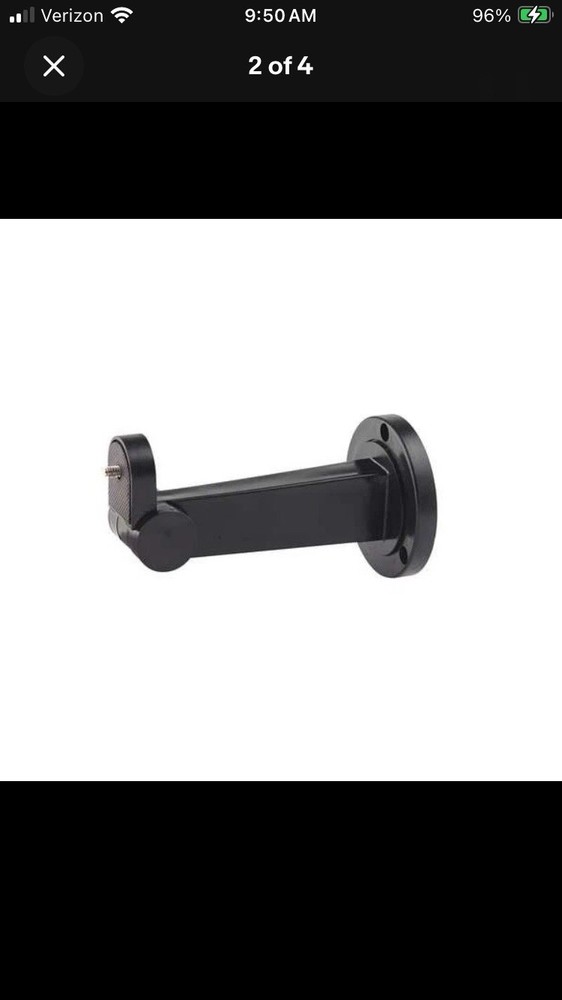 Speco Technologies CST-125 Camera Bracket Plastic - Black