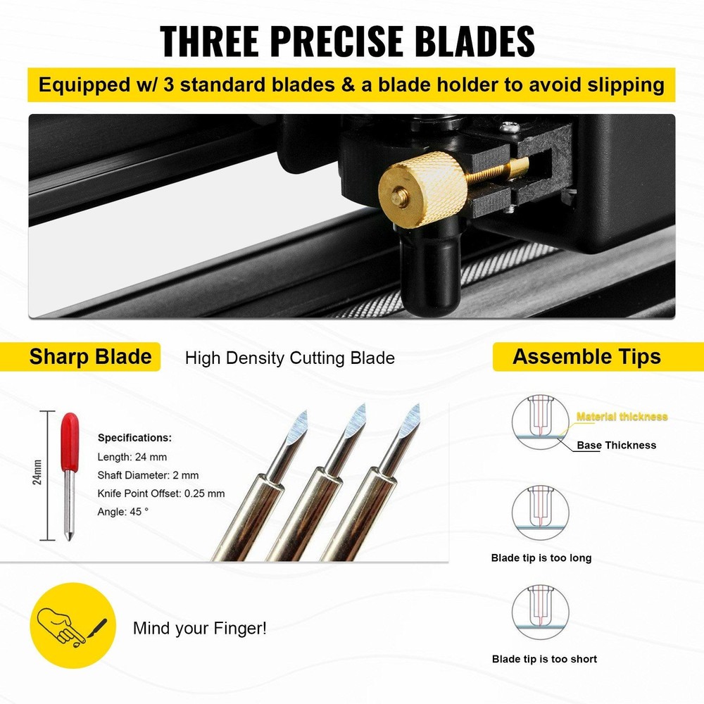 53in/1350mm LCD Vinyl Cutter Plotter & Signmaster Software & Stand
