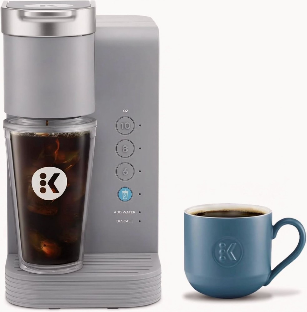 K Express Essentials Plus Single Serve Coffee Maker Gray Brew Over Ice K Cup