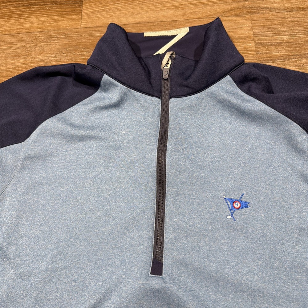 Zero Restriction Z425 1/4 Zip Pullover Size MEDIUM Peconic Blue Golf Ocean Reef