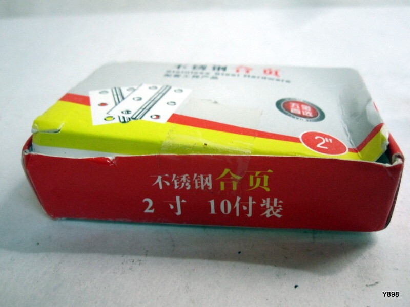 2" 20Pcs Stainless Steel Hinge with screws