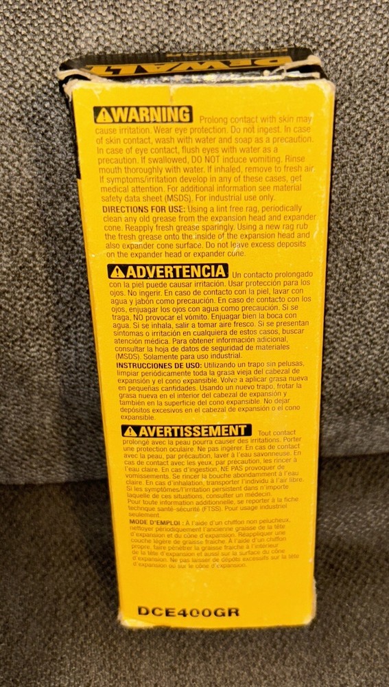 DEWALT PEX 2.04-oz Expander Grease Model#DCE400GR