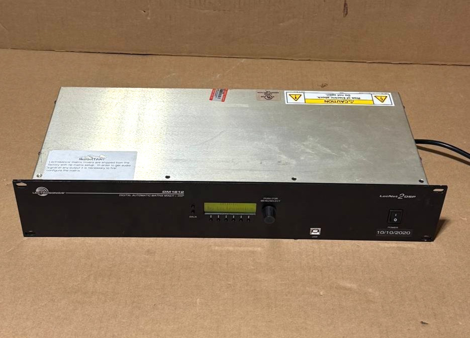 Lectrosonics DM1612 Digital Automatic Matrix Mixer +DPS