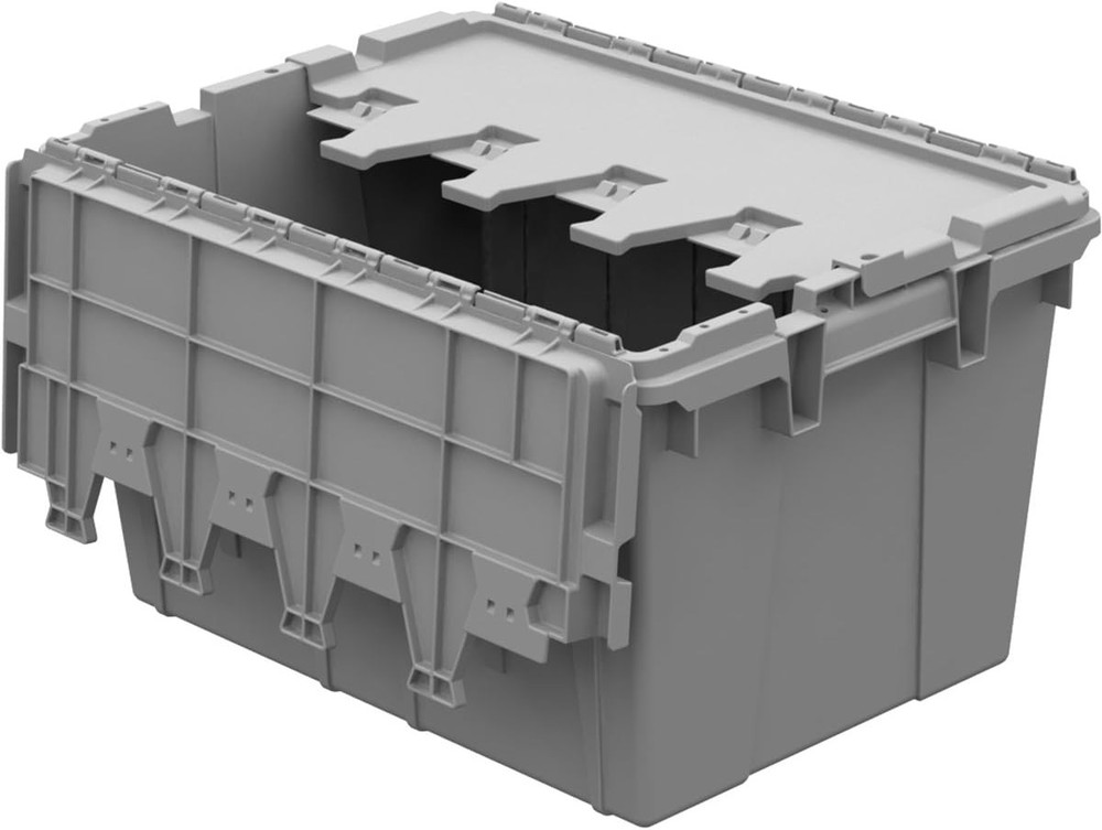 AC2115120201000 Industrial Plastic Stackable Storage KeepBox Tote Container W/