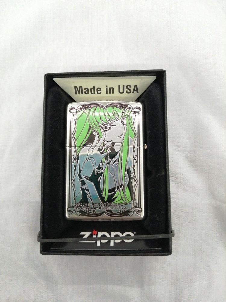 Zippo Code Geass Oil Lighter, Collectible, Mint Condition