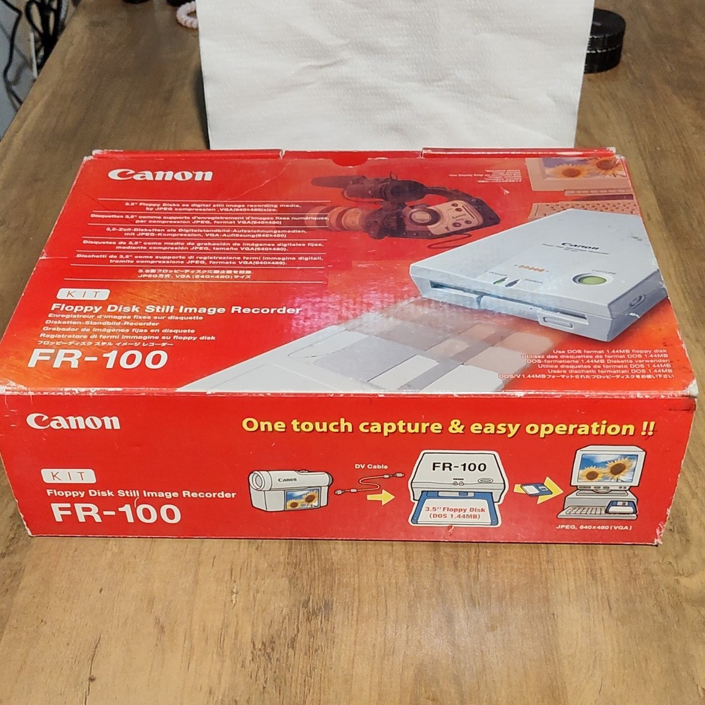 Canon FR-100 3.5" Floppy Disk Still Image Recorder Drive for Retro Computing