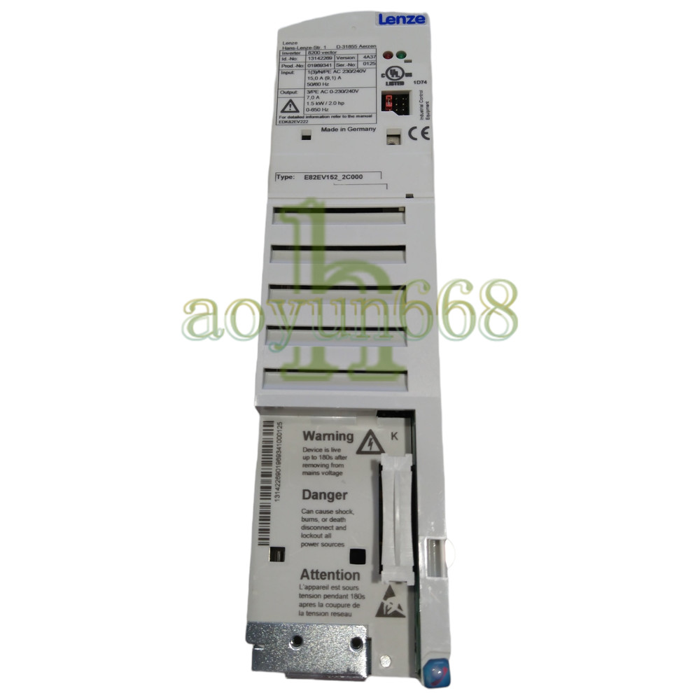 1piece NEW LENZE E82EV152_2C000 INVERTER E82EV152K2C000