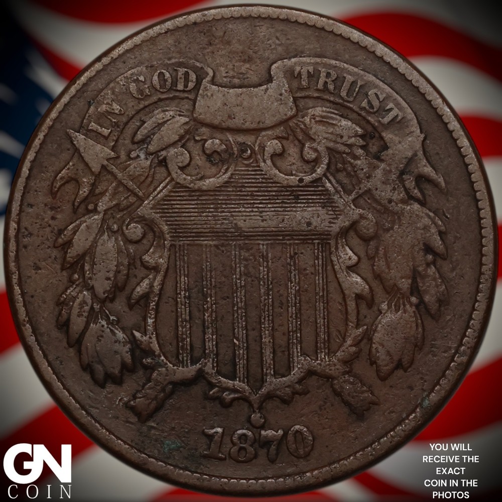 1870 2 Cent Piece A0896