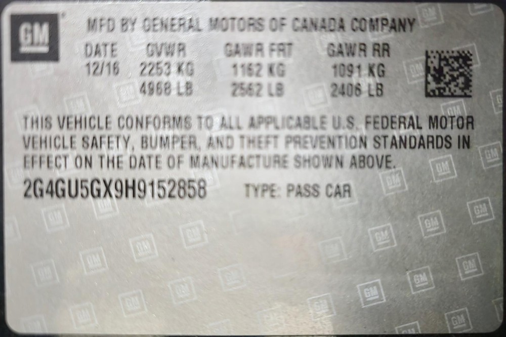 Used Blind Spot Detection System Warning Control Module fits: 2017 Buick Regal D