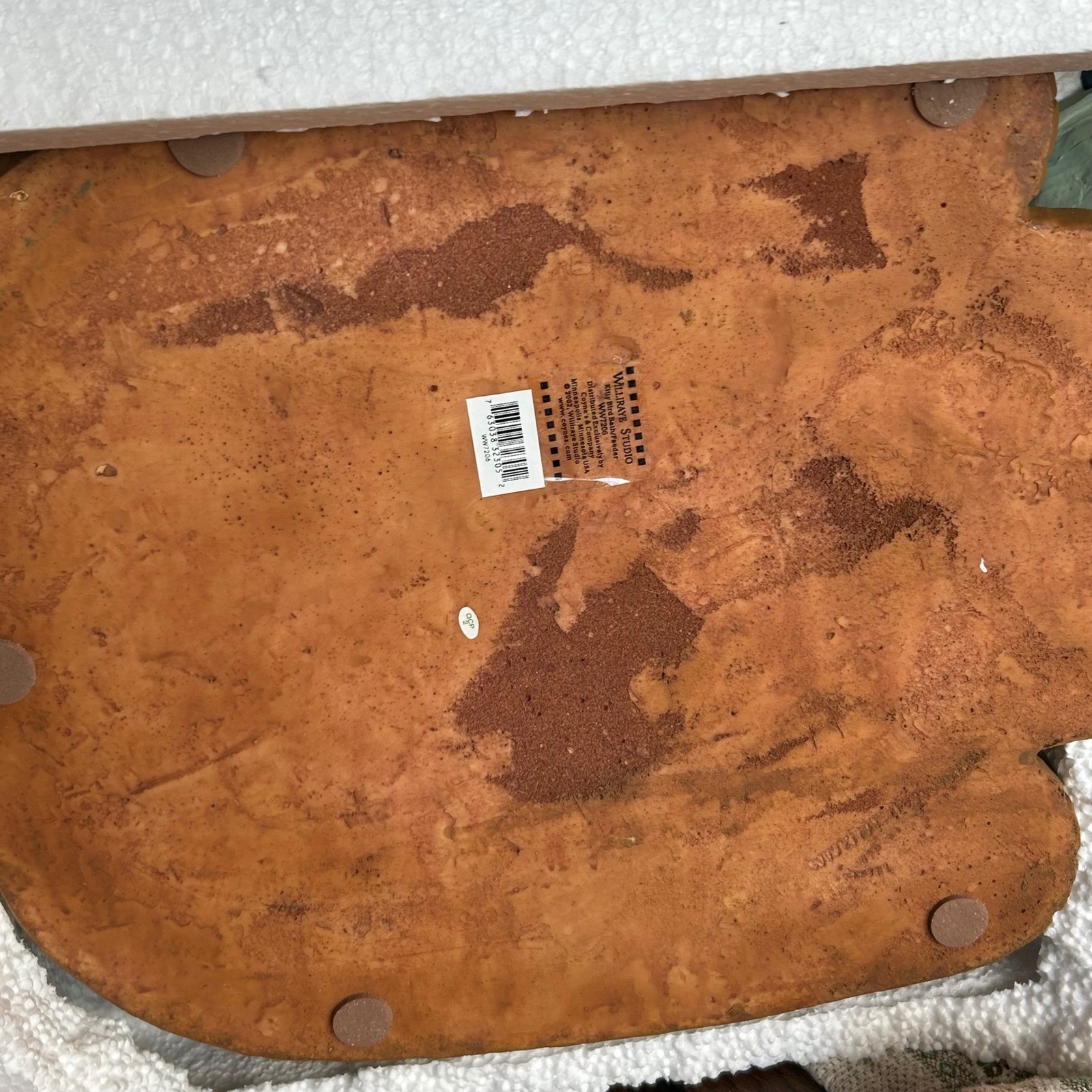 Kitty Bird Bath Feeder Williraye Studio WW7206 Folk Art Figurine Candy Dish Keys