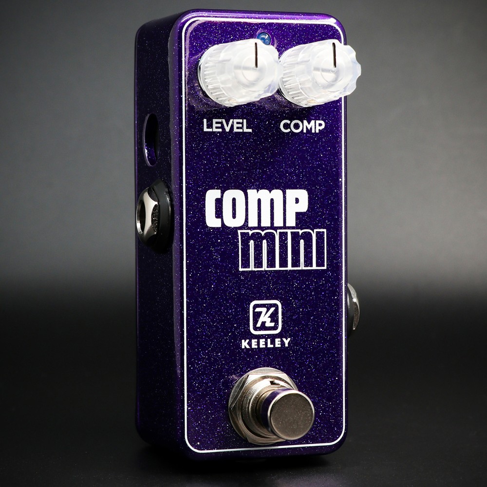 Keeley Electronics Compressor Mini Guitar Pedal, Pitbull Audio Purple Sparkle
