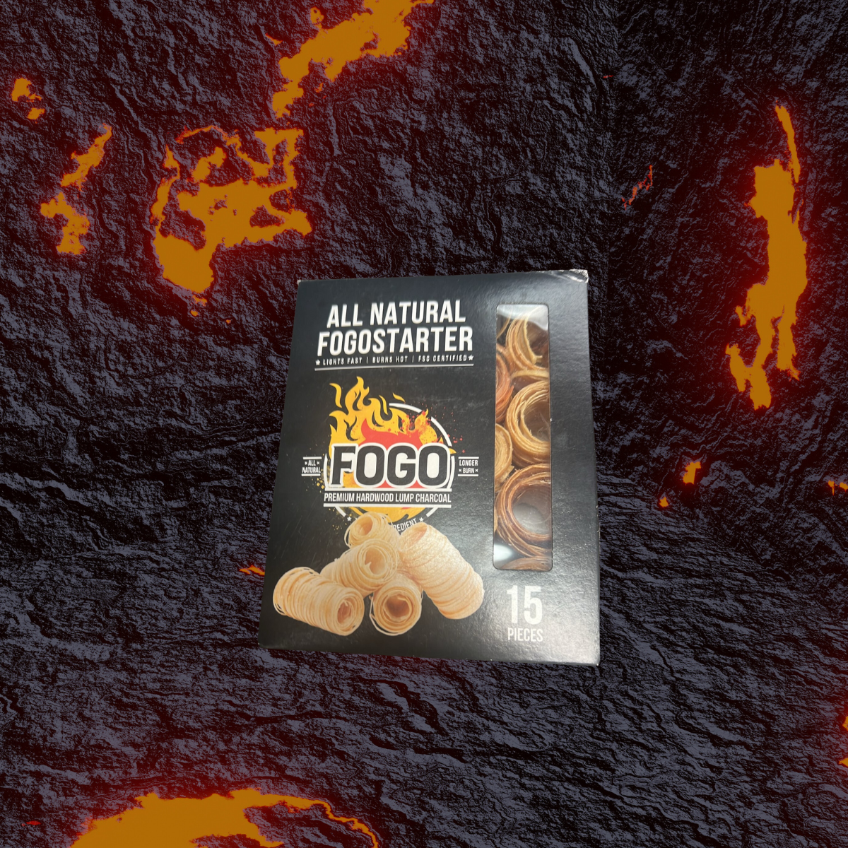 All Natural FogoStarter 15 Pieces Pack