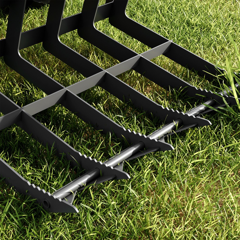 Tractor Skid Steer Attachment - 48" Root Rake Grapple Bucket - Free Ship