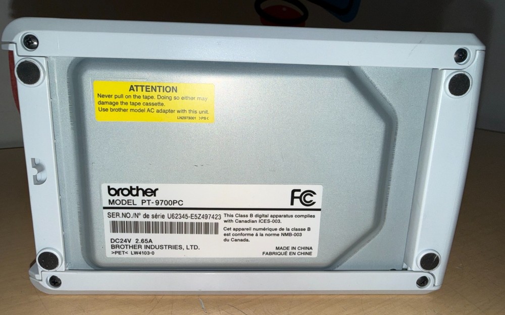 Brother PT9700PC Computer Labeling Machine Label Maker