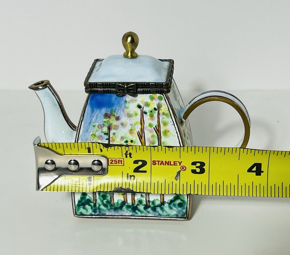 2001 Kelvin Chen Copper Enameled Mini Teapot. Monet's