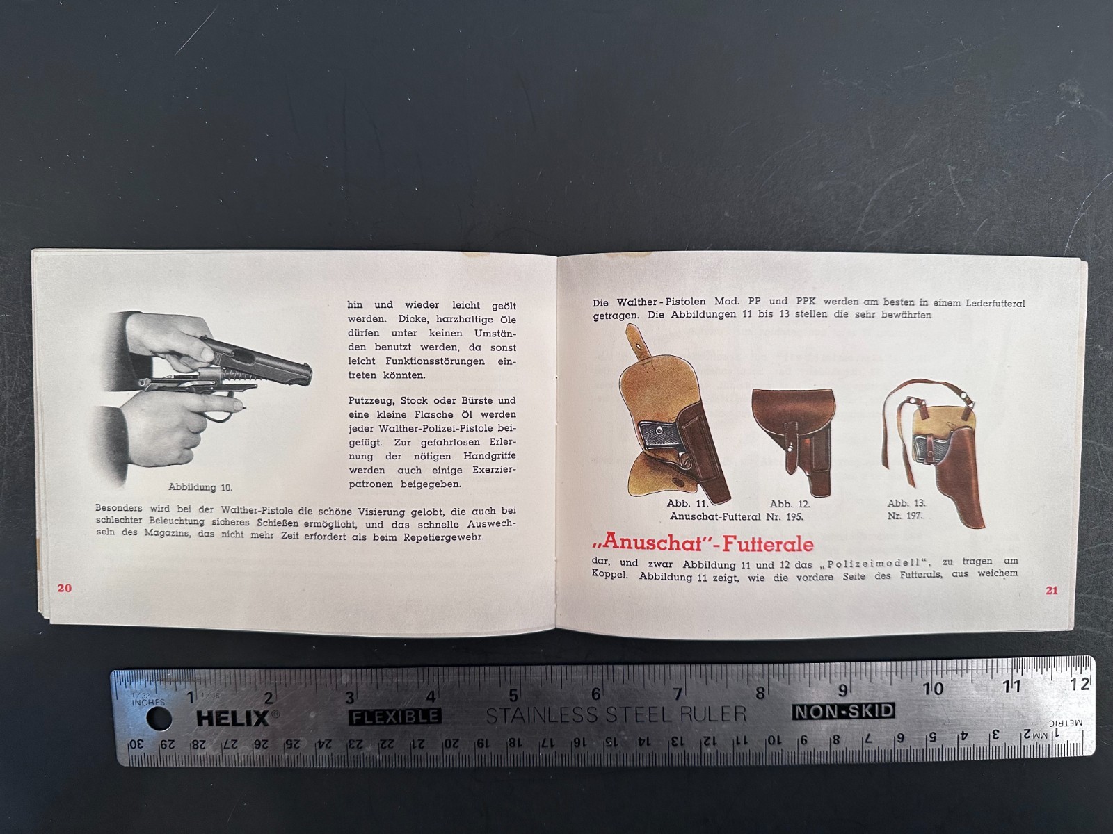 Walther PP & PPK Manual Original Dated 1939 German Language Very Fine!