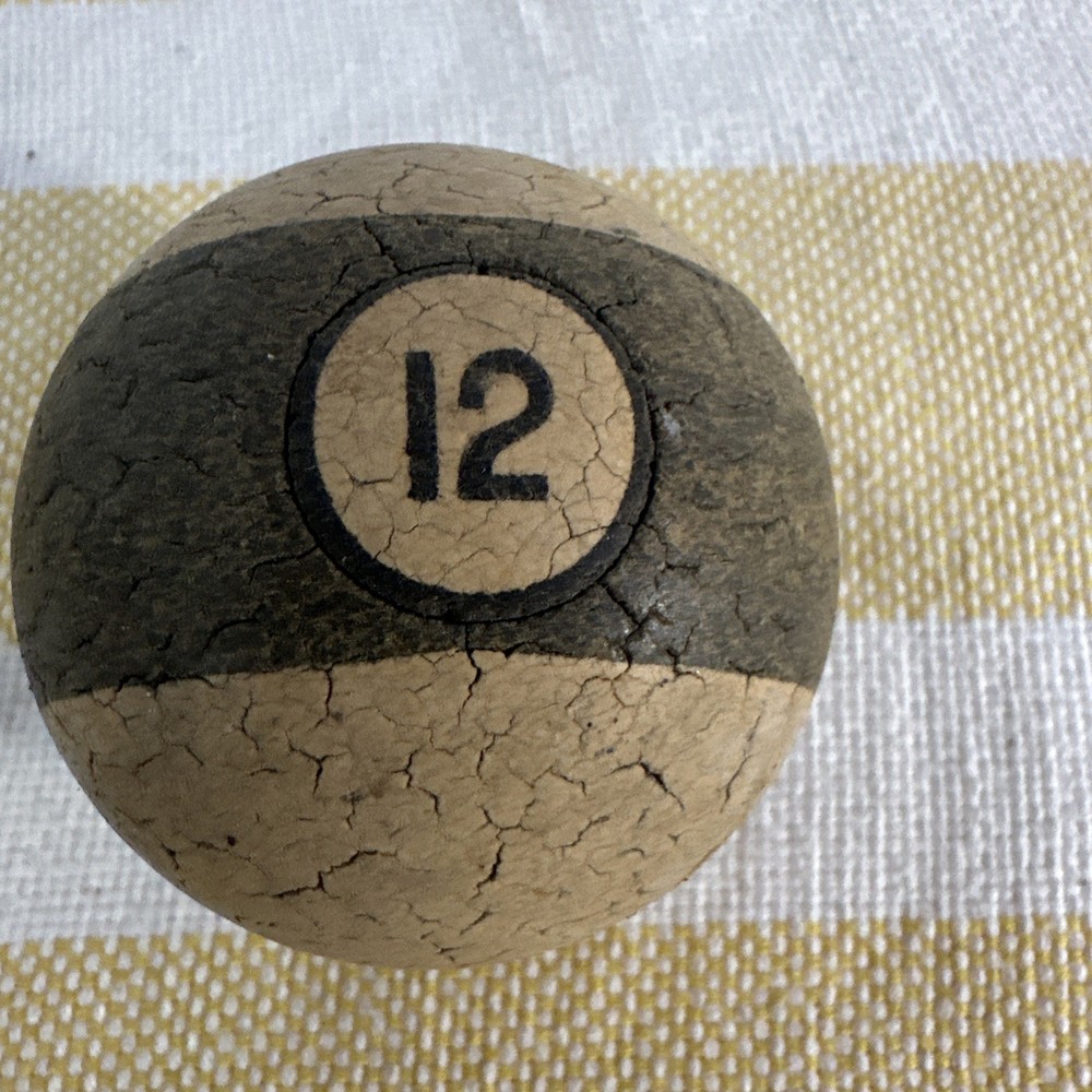 12 Ball From Pool Table Very Old