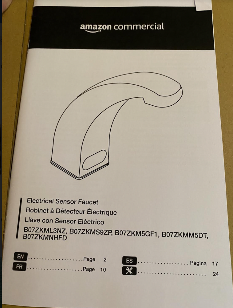 Amazon Commercial Electronic sensor faucet