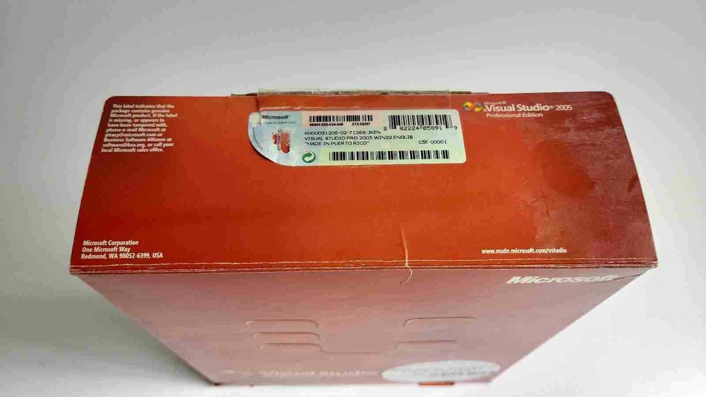 Microsoft Visual Studio Professional 2005 Professional Edition