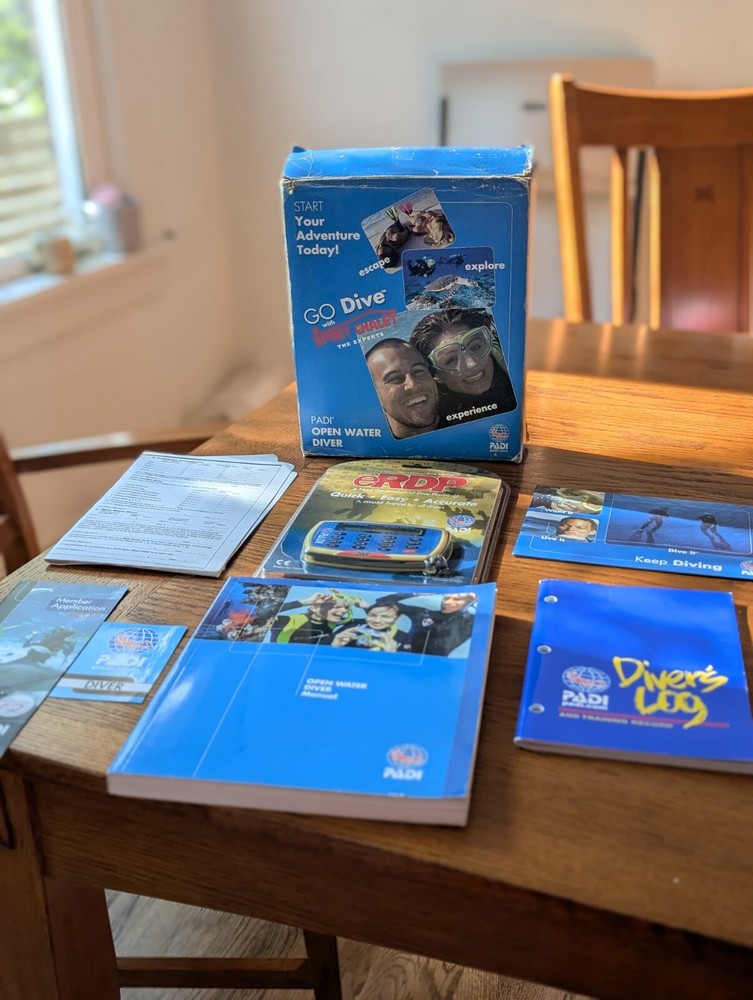 PADI Open Water Computer Crew Pack Manual Scuba Divers Log Dive Computers Book