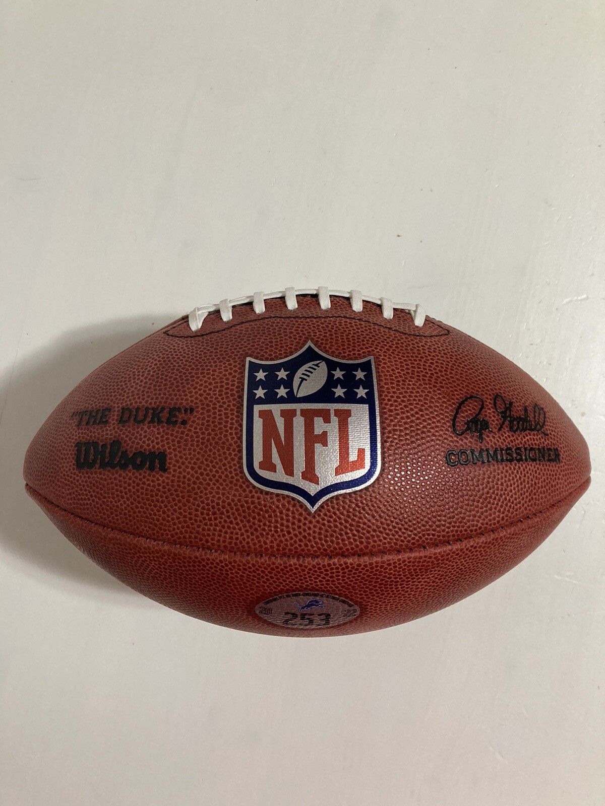 2022 Detroit Lions NFL Football #265 Signed Amon-Ra St. Brown