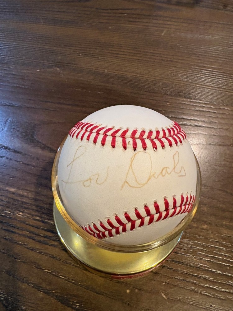 LOU   DIALS     MLB       SIGNED     BASEBALL