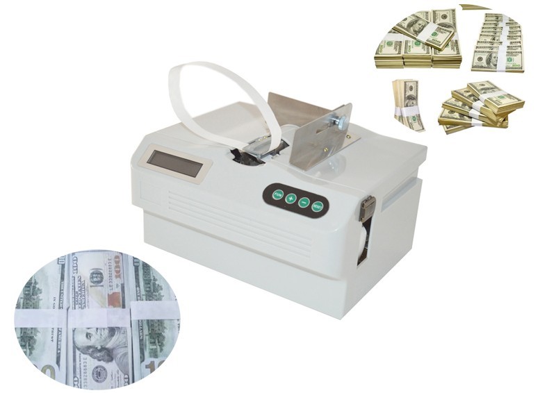 Small Auto Cross-tie Banknote Baling Machine Banknote Strapping Binding 110V