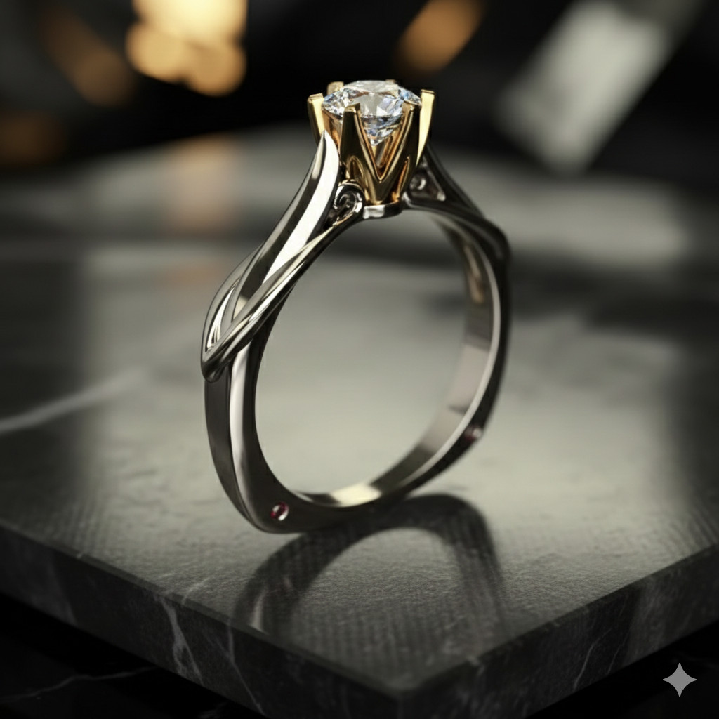 Real 925 Sterling Silver Solid for Women Moissanite Ring Wedding Engage