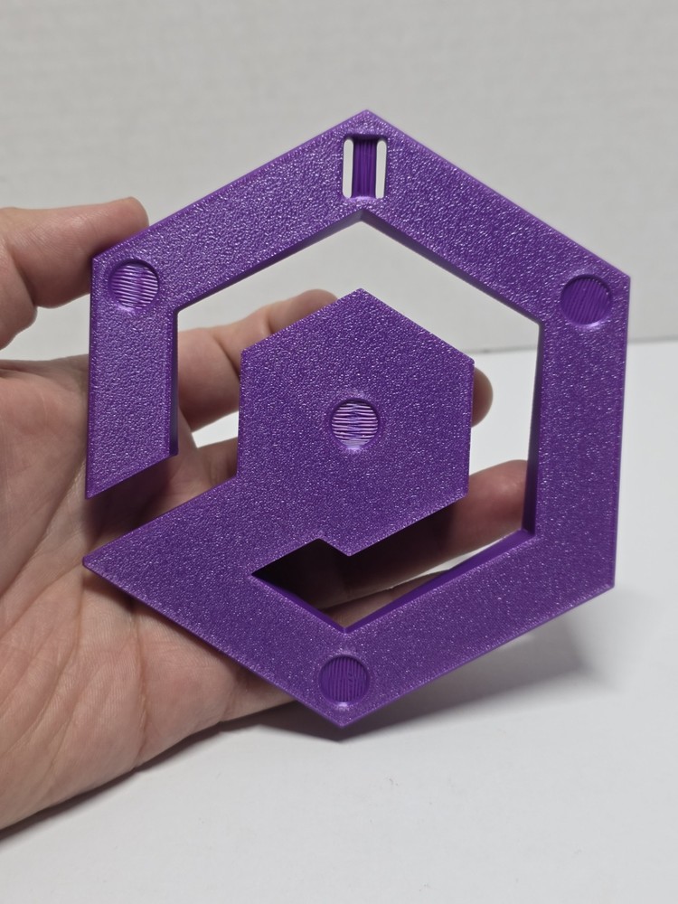 Nintendo GameCube Display Stand | 3D Printed Purple Base | Collector Showcase