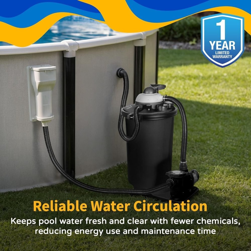Rx Clear® Prime Sand Filter System with 1 HP pump