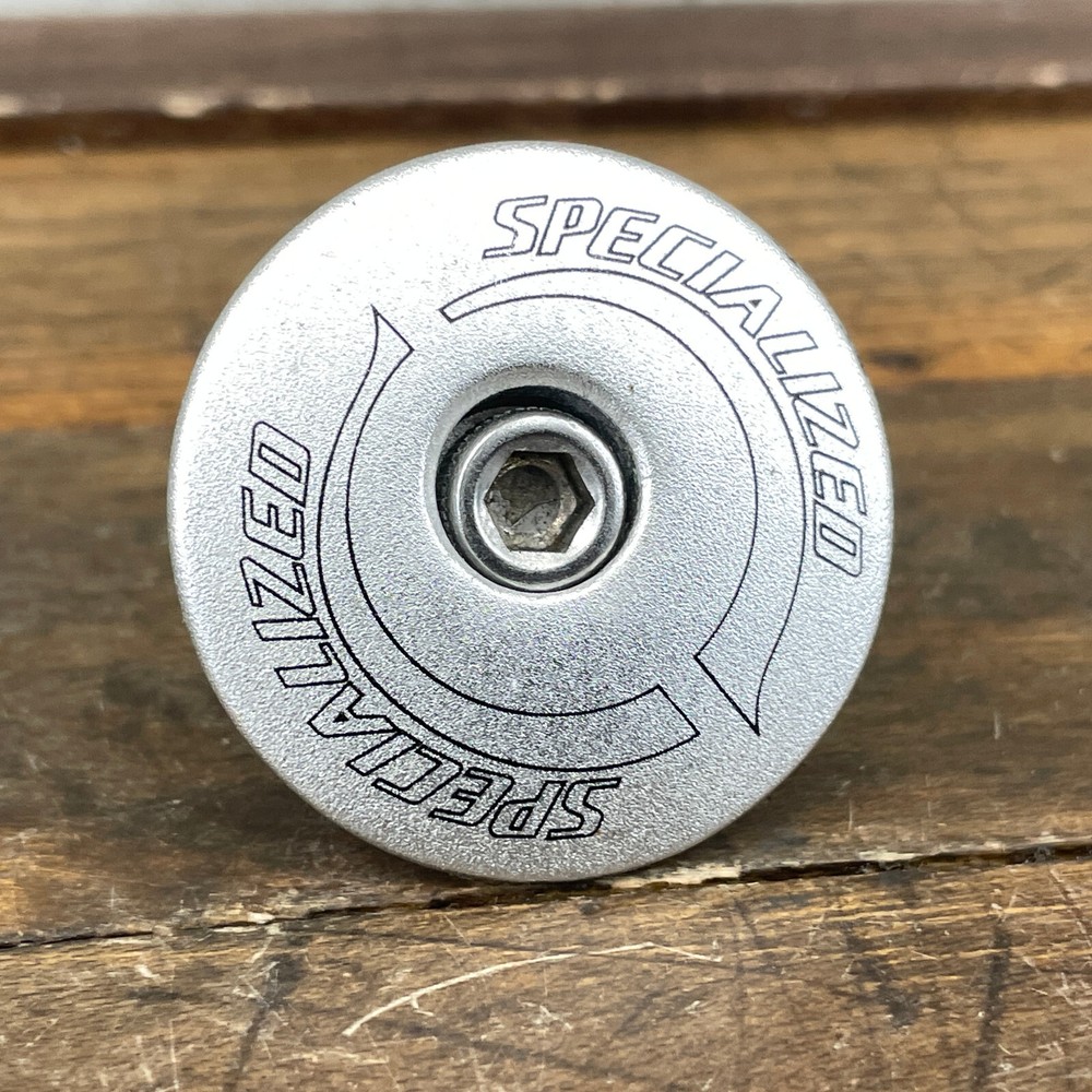 Vintage Specialized Eccentric Headset Top Cap 1.27" 1 1/8 Threadless Silver