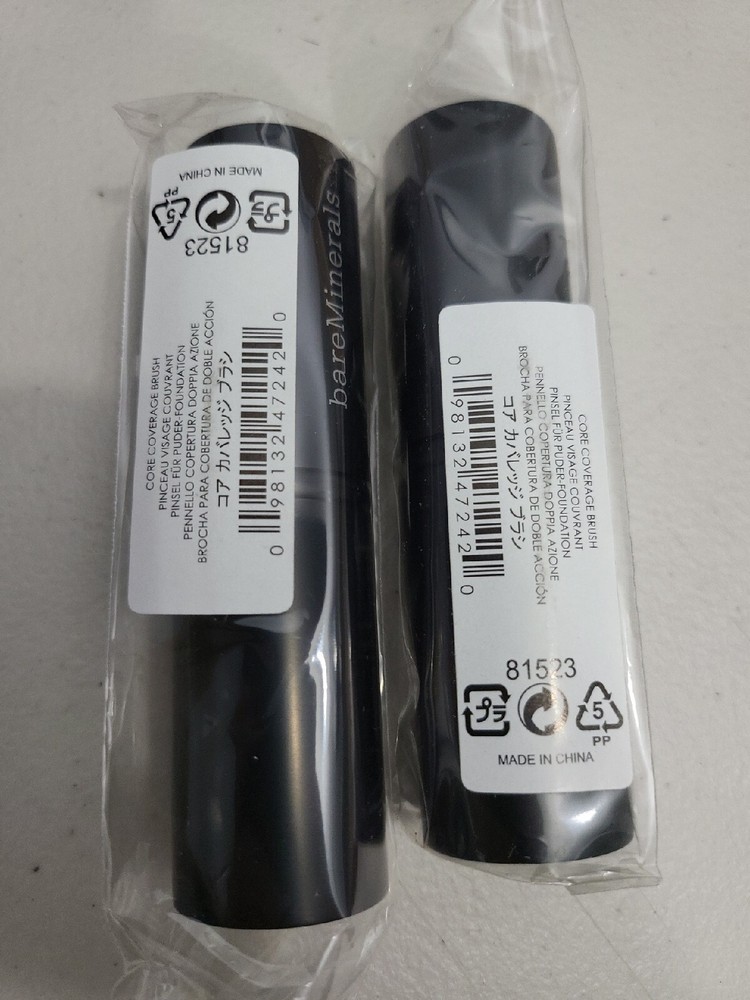 2 X bareMinerals Core Coverage Brushes New-Sealed