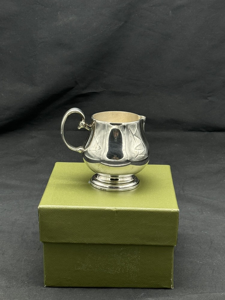 Small CHRISTOFLE SILVERPLATE CREAMER w/ Box