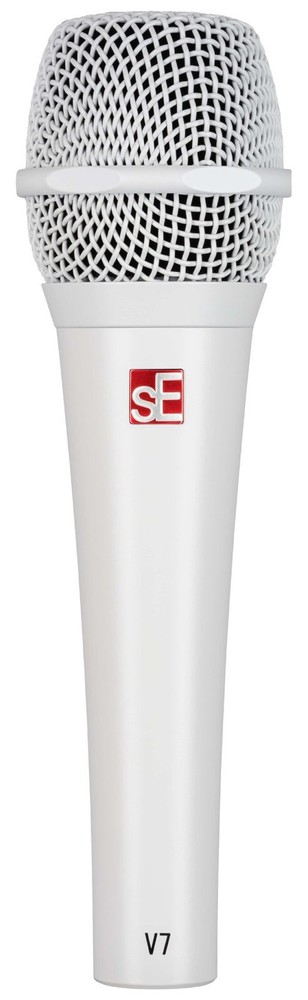 Se Electronics V7 White Handheld Dynamic Microphone Supercardioid Vocal Mic