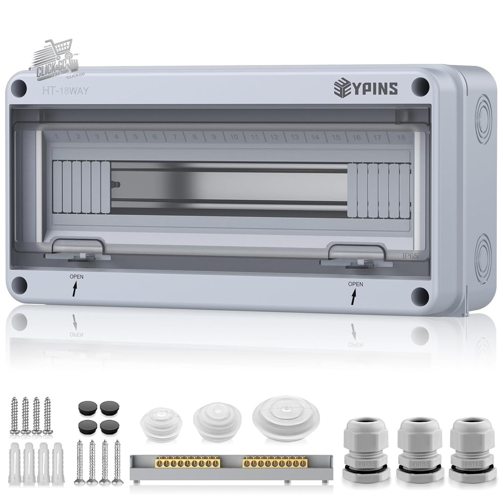 Outdoor electrical panel 18 modules, wall distribution box, waterproof