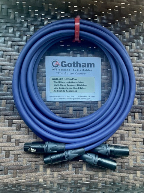 Gotham  GAC-4/1 UltraPro Interconnect Cable Assembly 5 meter PAIR