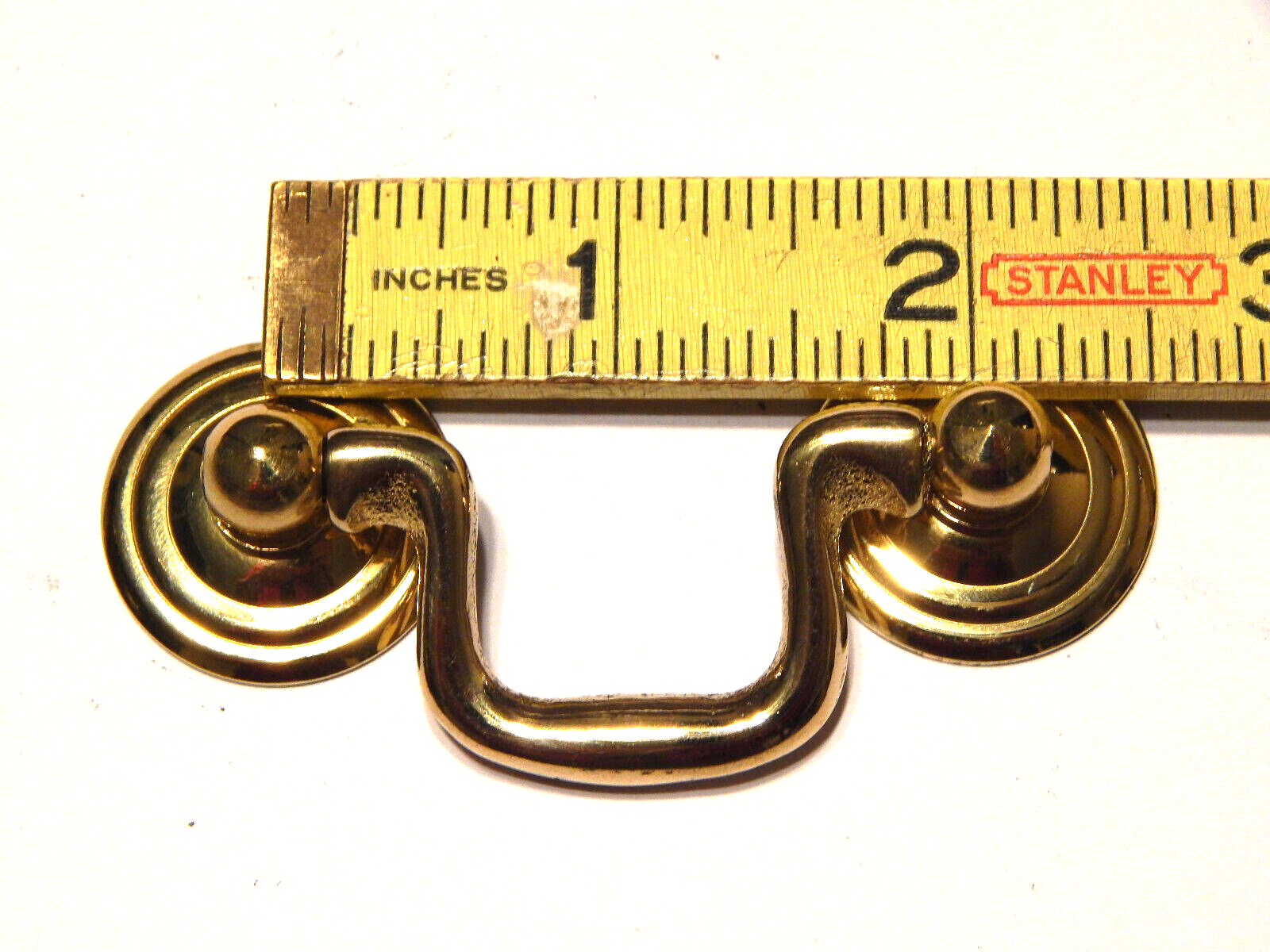 Vintage Drawer Pull 2 Inch Center Mounting Cast Brass