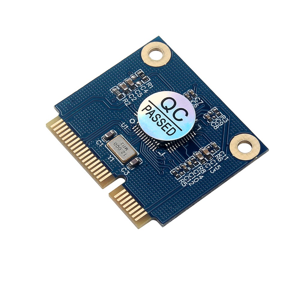 Mini PCI-E PCIE Memory Card Adapter PCI-E to Dual TF SDHC SDXC Reader Converter