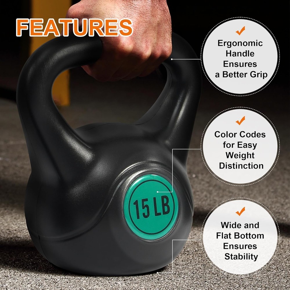 Kettlebell Sets Piece Strength Training KettleBells Weight Set