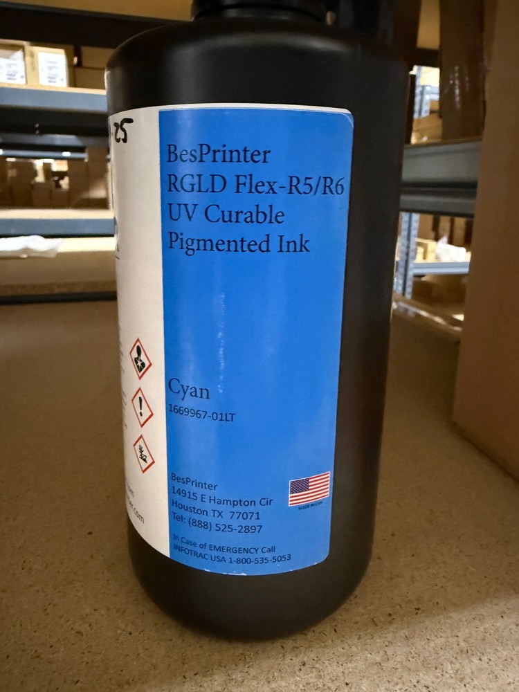 INX R6 Cyan Ink, 1 liter